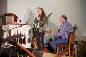 Aine Cox accompanied by Tadhg Cox 